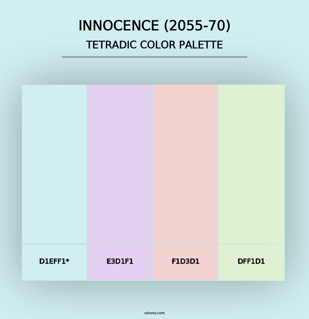 Innocence (2055-70) - Tetradic Color Palette