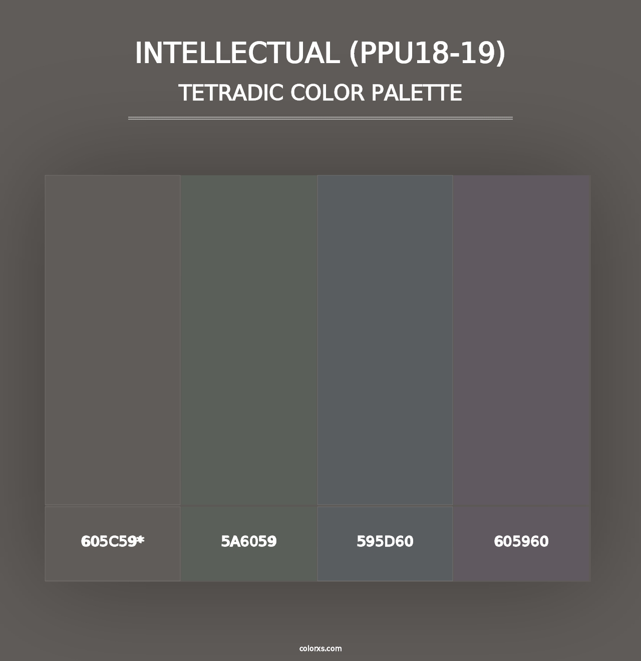 Intellectual (PPU18-19) - Tetradic Color Palette