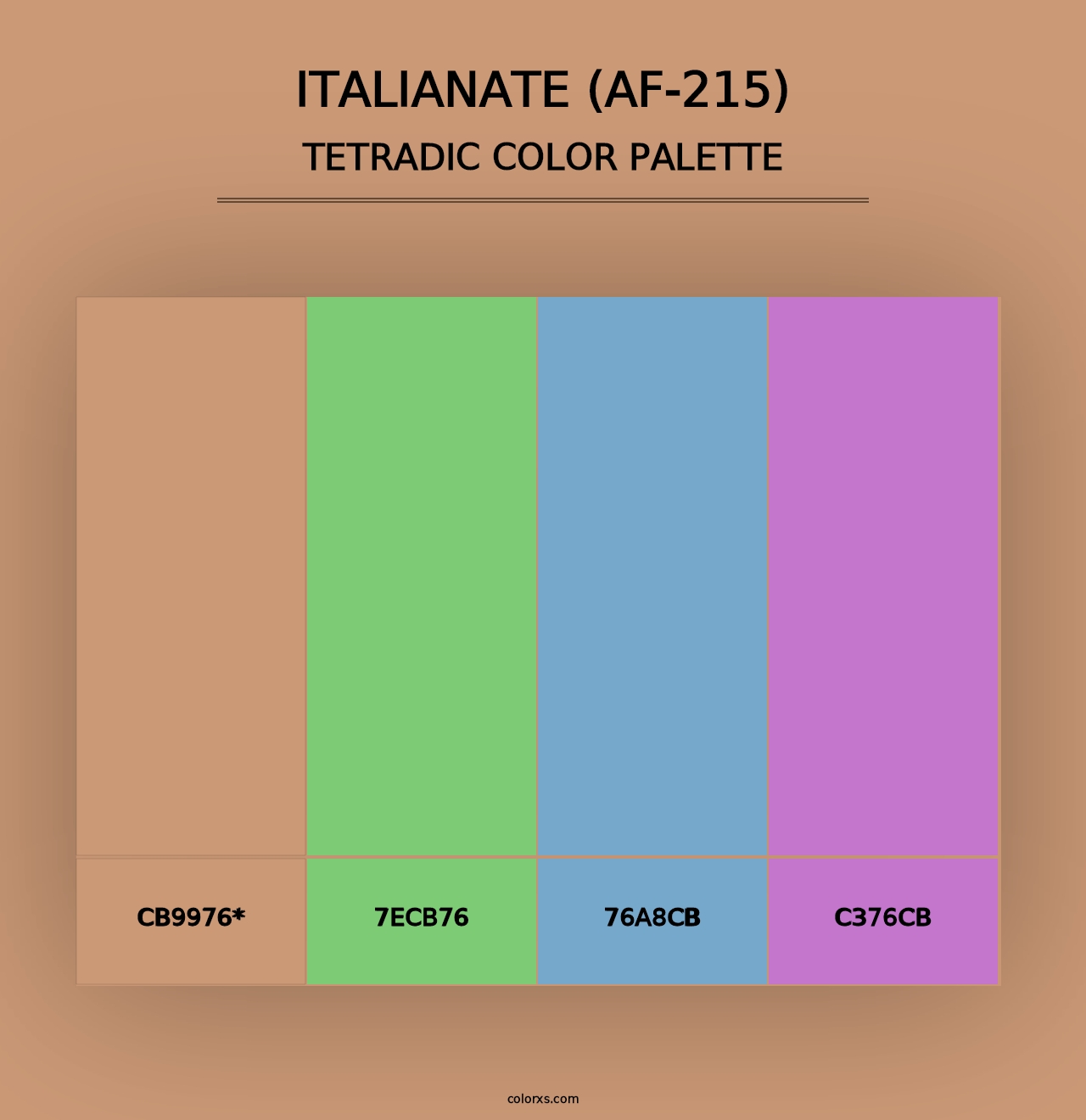 Italianate (AF-215) - Tetradic Color Palette