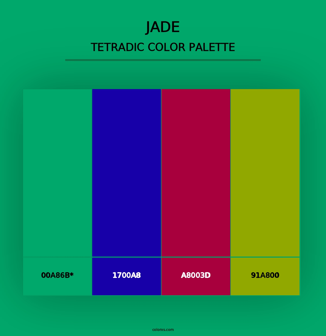 Jade - Tetradic Color Palette