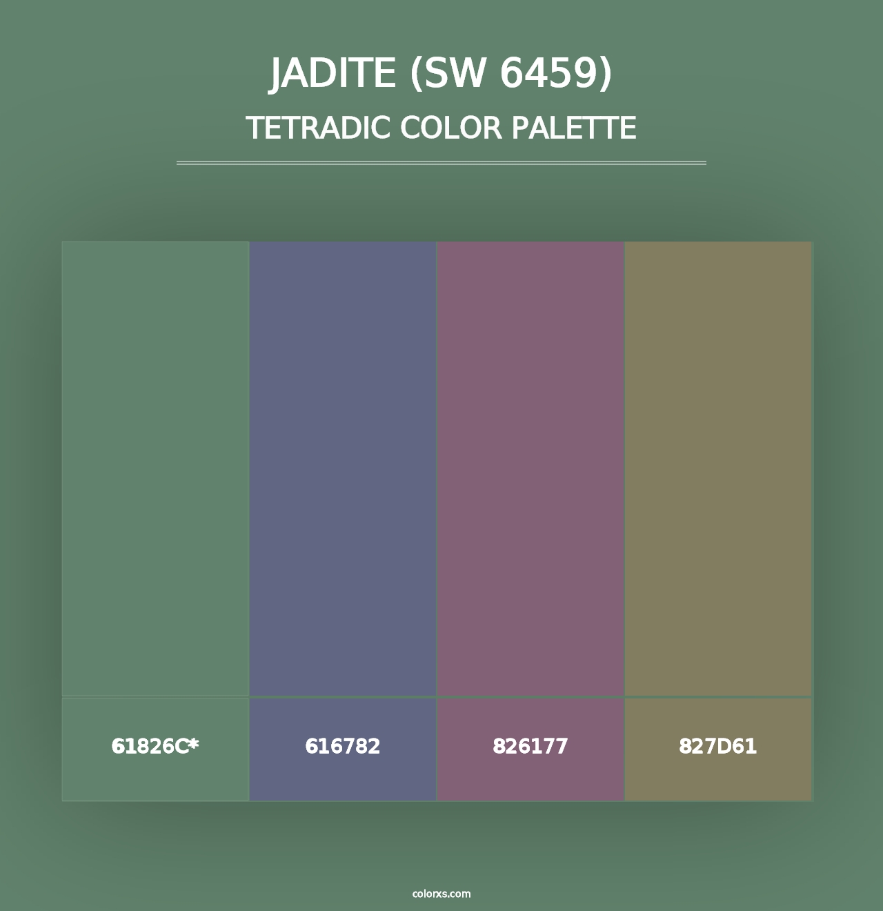 Jadite (SW 6459) - Tetradic Color Palette