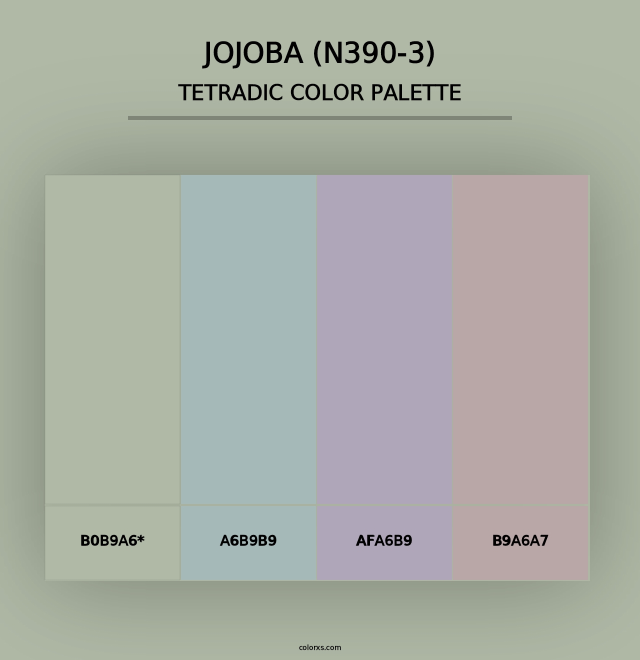 Jojoba (N390-3) - Tetradic Color Palette