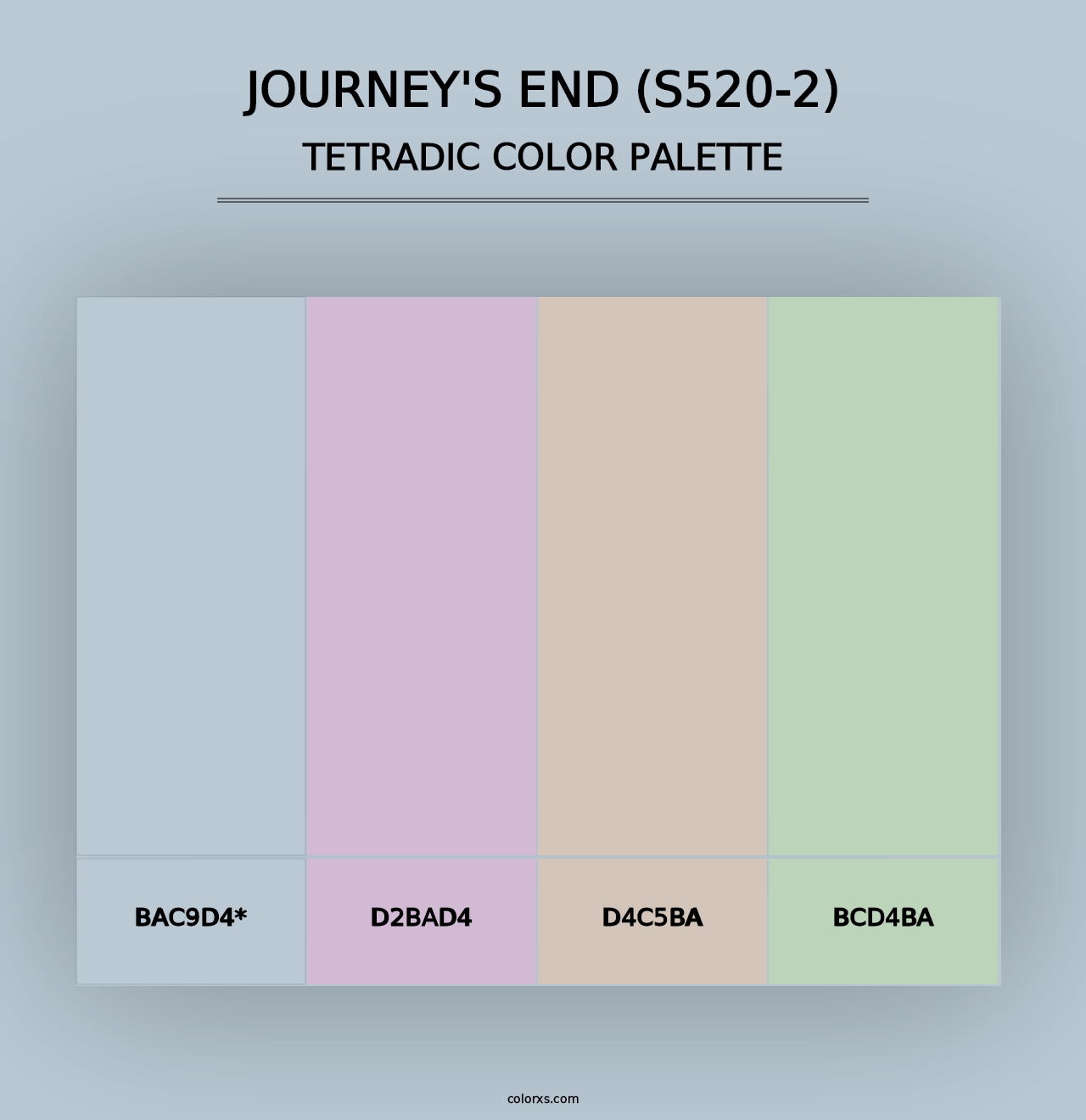 Journey'S End (S520-2) - Tetradic Color Palette