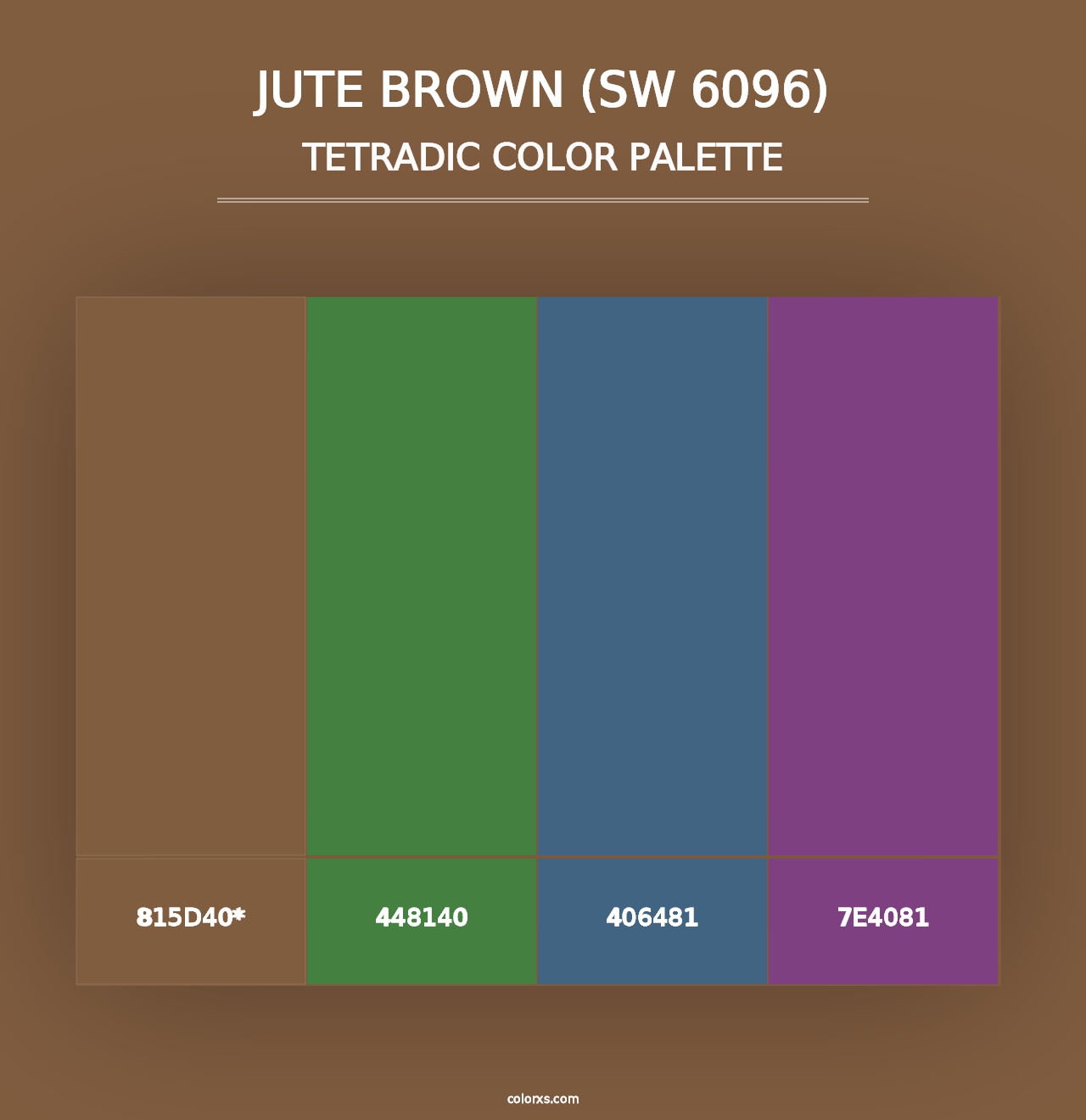 Jute Brown (SW 6096) - Tetradic Color Palette