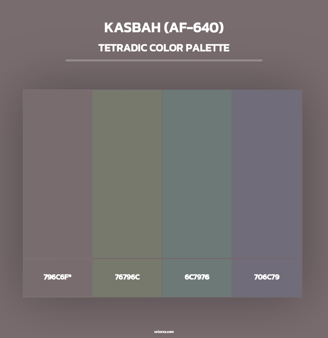 Kasbah (AF-640) - Tetradic Color Palette