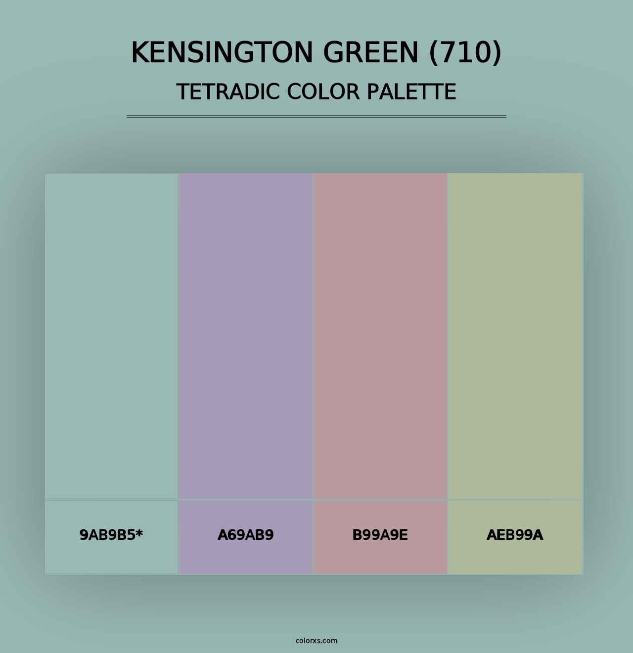 Kensington Green (710) - Tetradic Color Palette