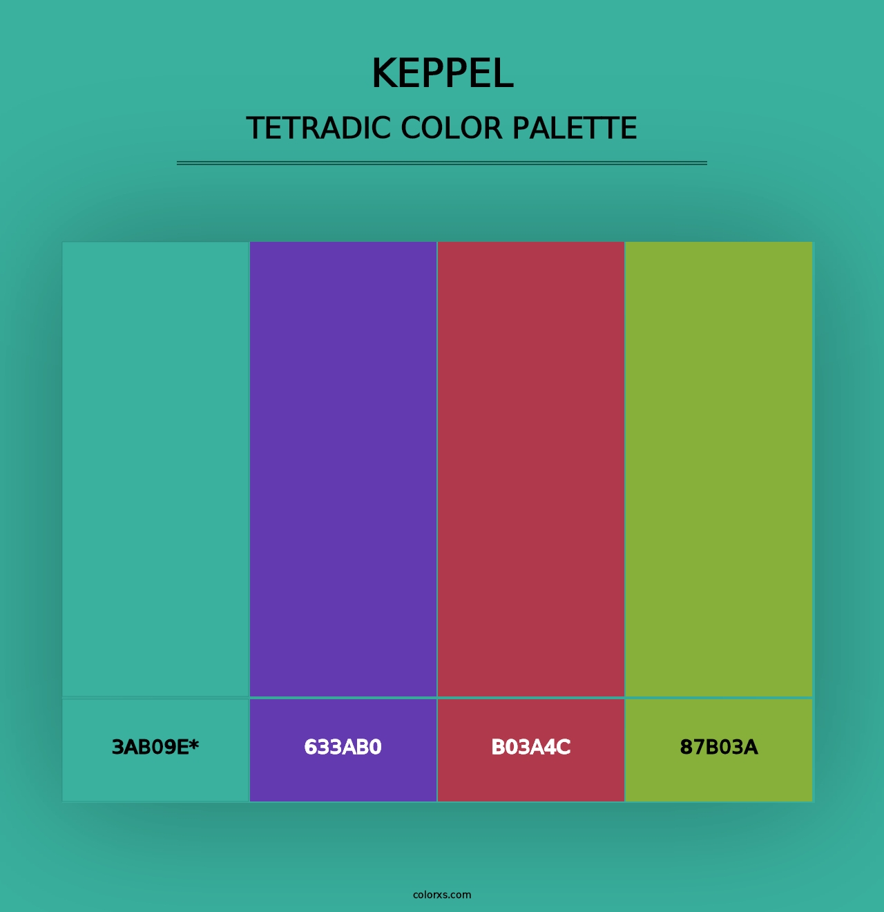 Keppel - Tetradic Color Palette