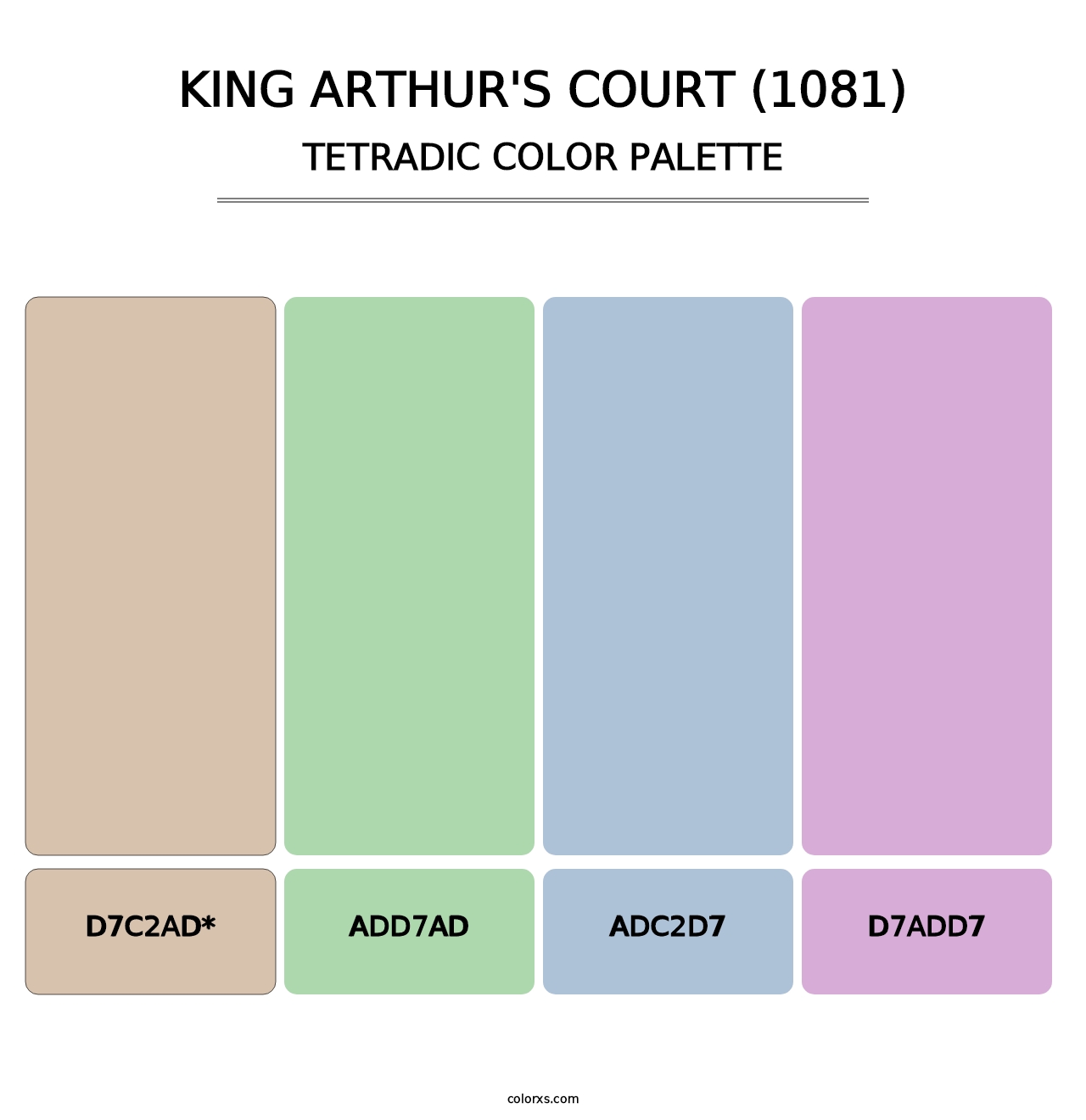 King Arthur's Court (1081) - Tetradic Color Palette