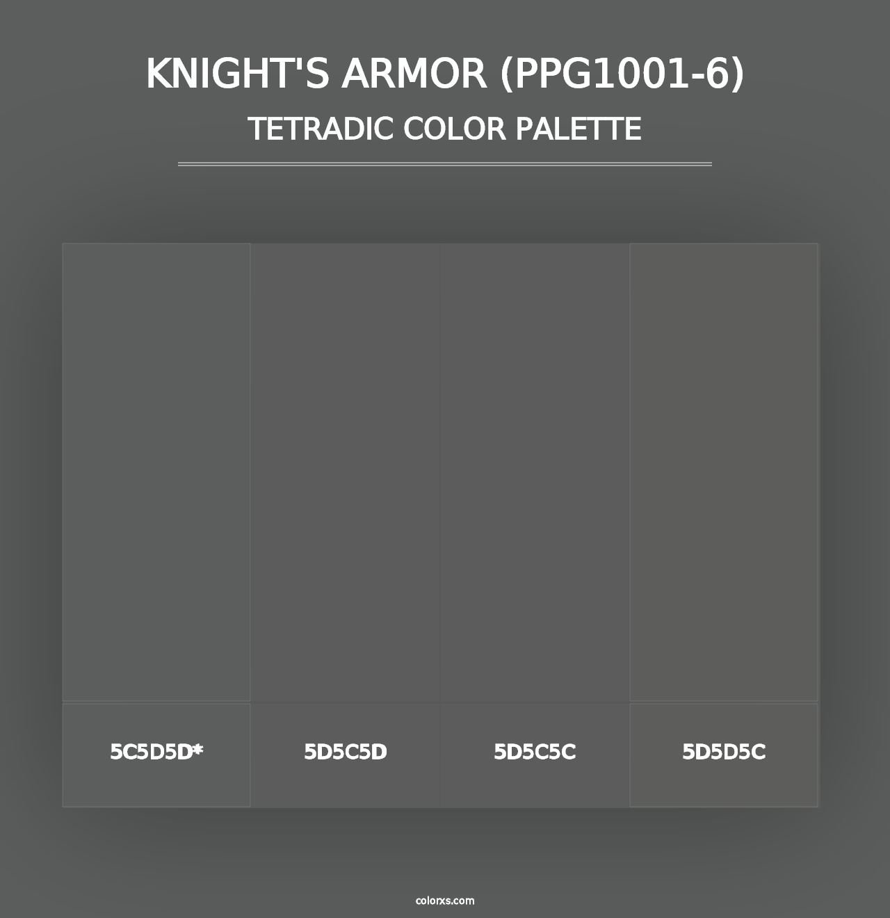 Knight's Armor (PPG1001-6) - Tetradic Color Palette