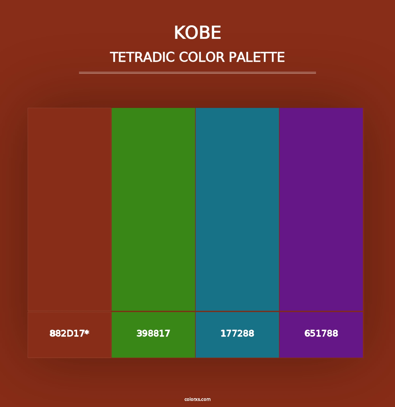 Kobe - Tetradic Color Palette