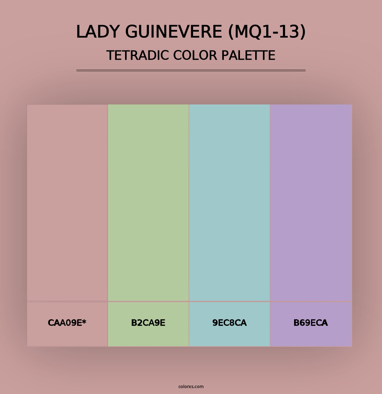 Lady Guinevere (MQ1-13) - Tetradic Color Palette