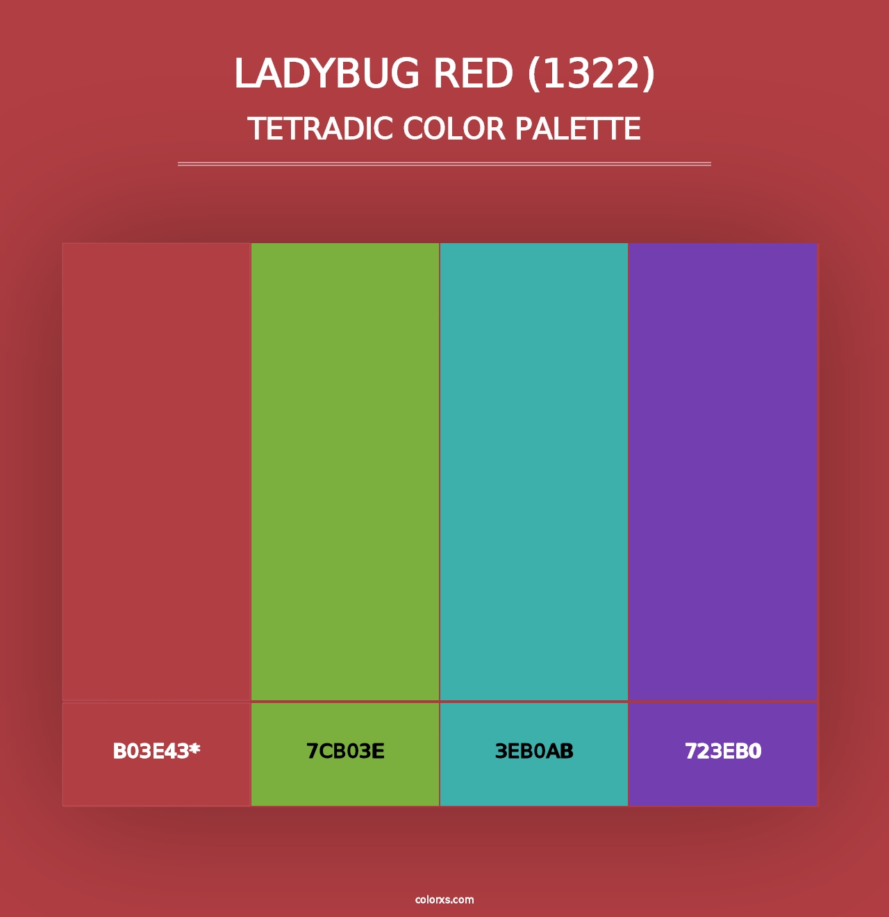 Ladybug Red (1322) - Tetradic Color Palette