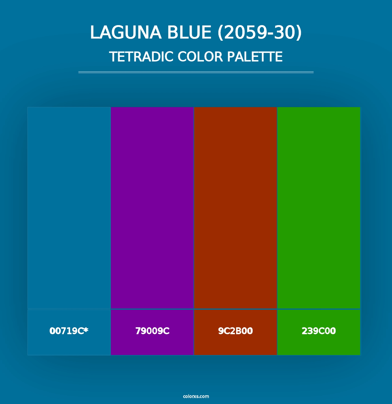 Laguna Blue (2059-30) - Tetradic Color Palette