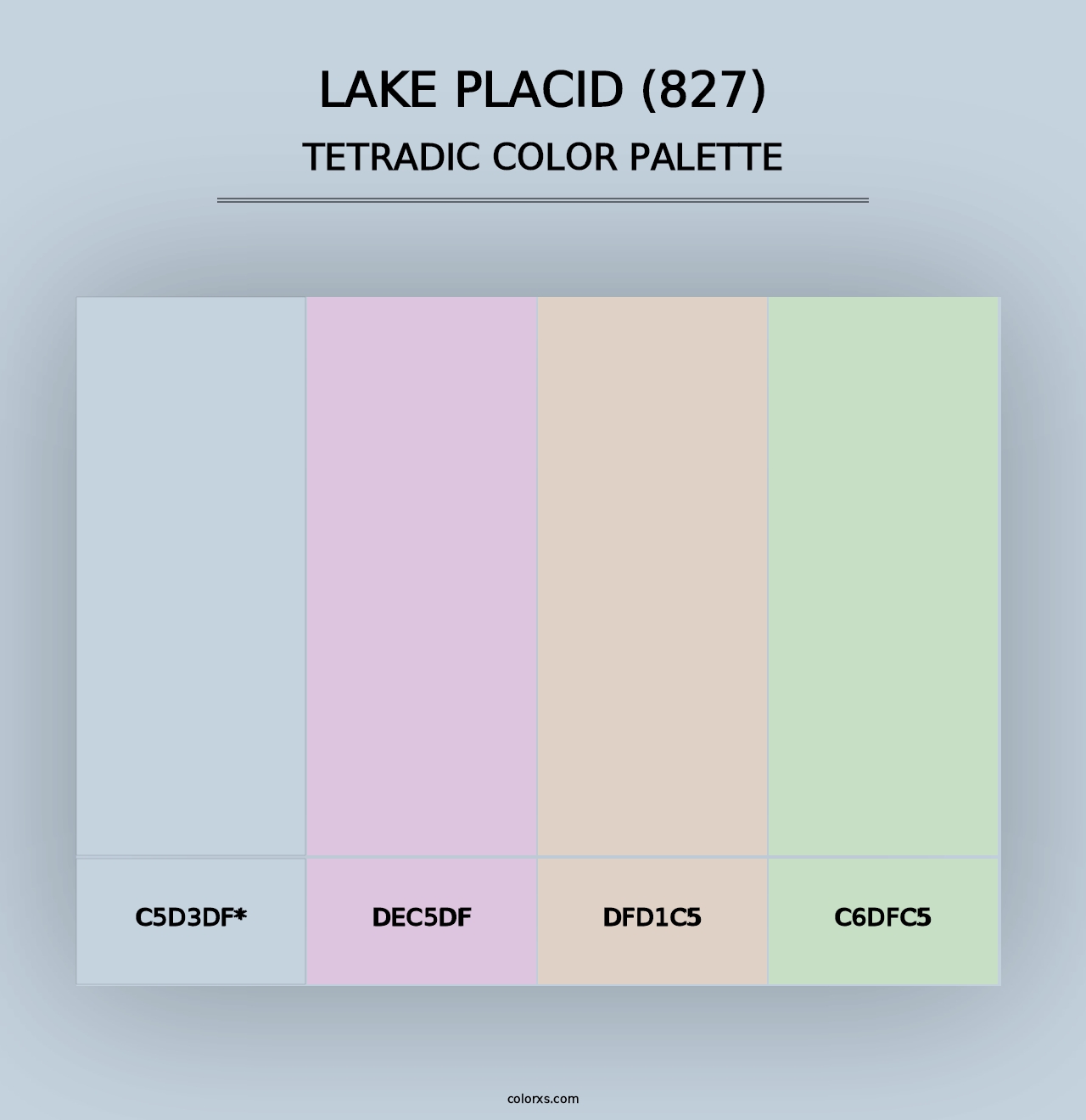 Lake Placid (827) - Tetradic Color Palette