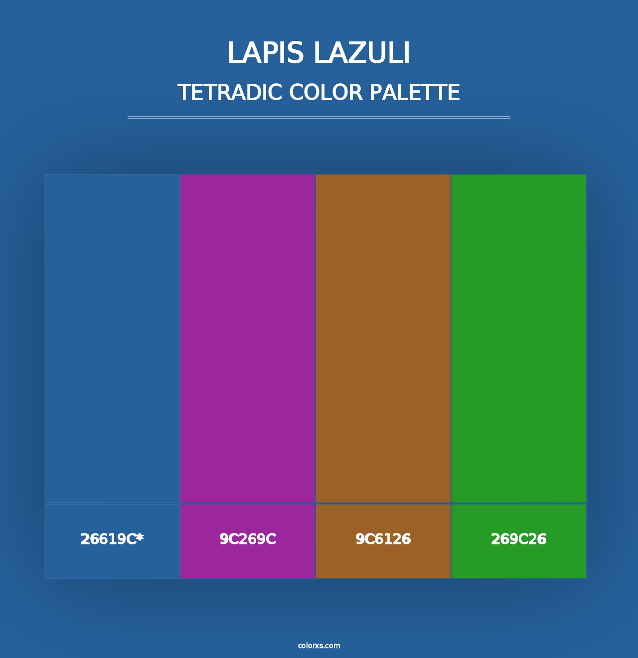 Lapis Lazuli - Tetradic Color Palette