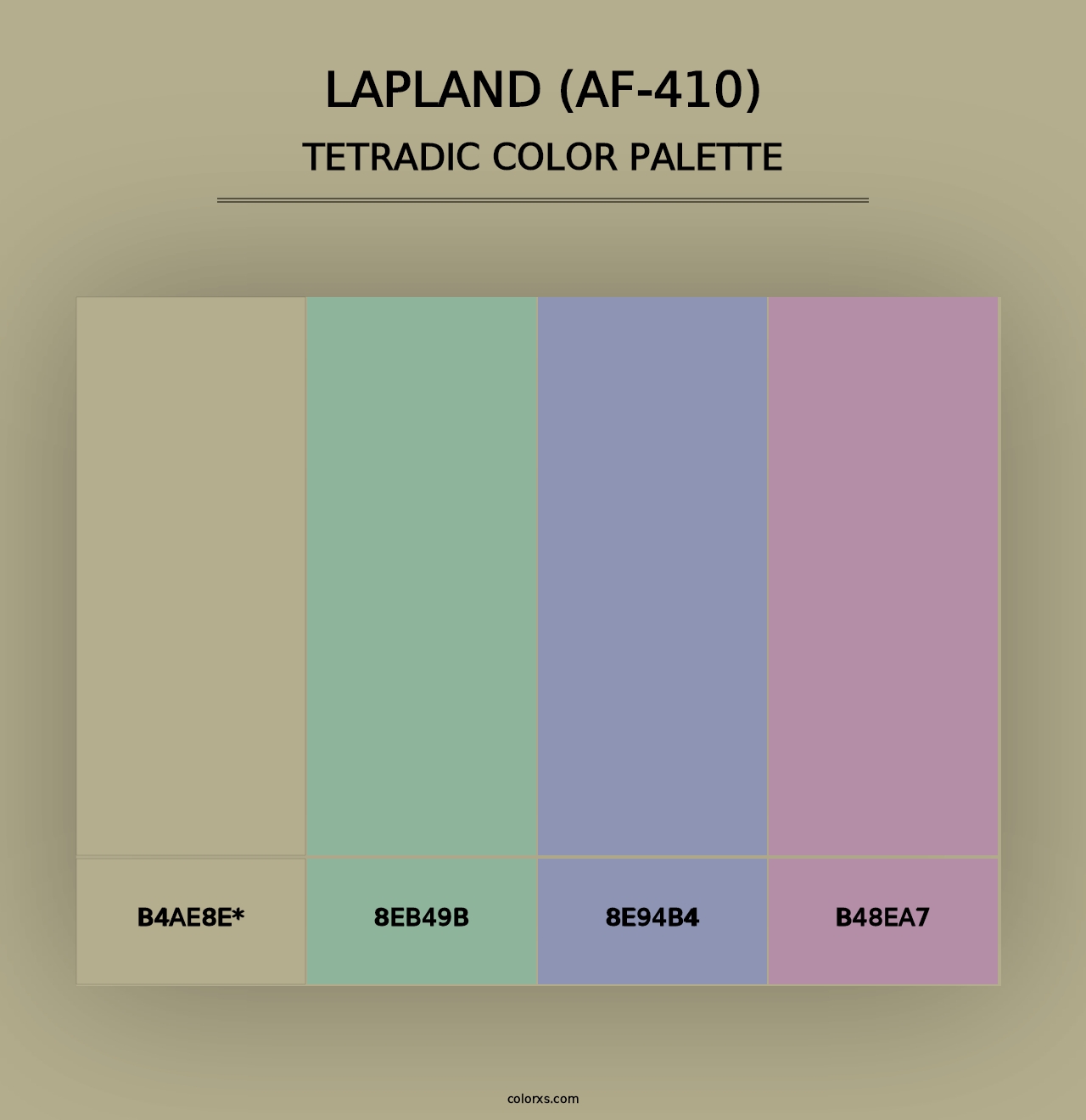 Lapland (AF-410) - Tetradic Color Palette