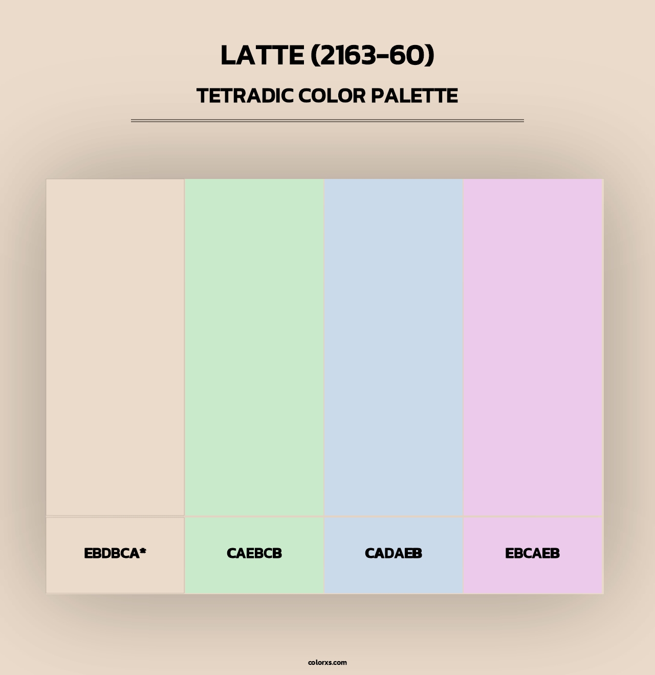 Latte (2163-60) - Tetradic Color Palette