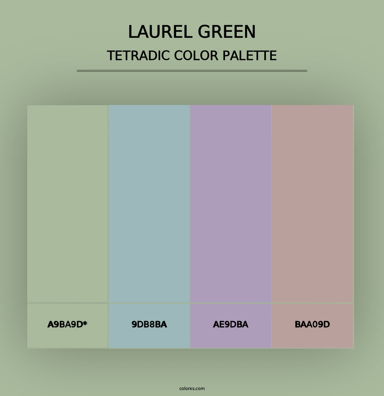 Laurel Green - Tetradic Color Palette