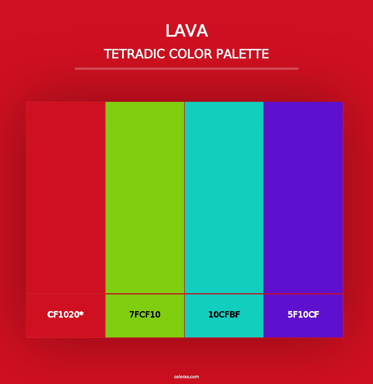 Lava - Tetradic Color Palette