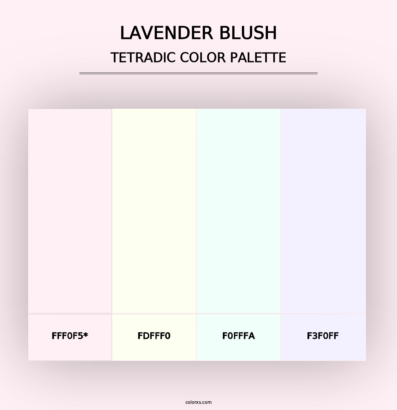 Lavender Blush - Tetradic Color Palette