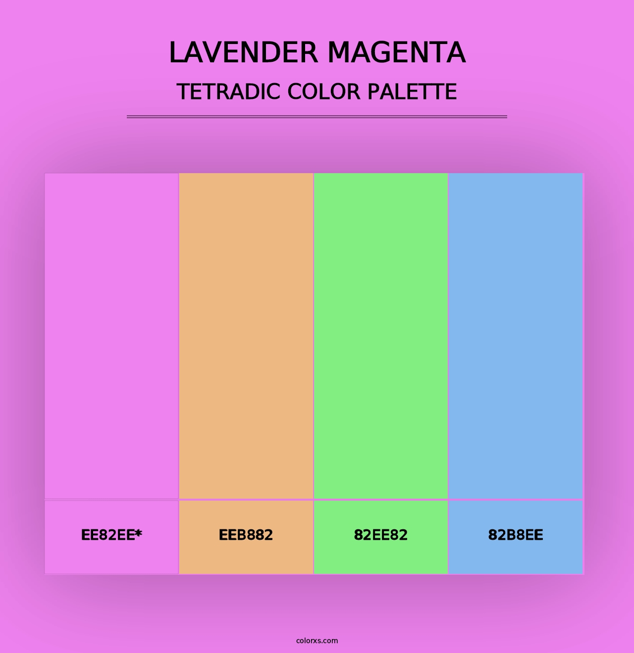 Lavender Magenta - Tetradic Color Palette