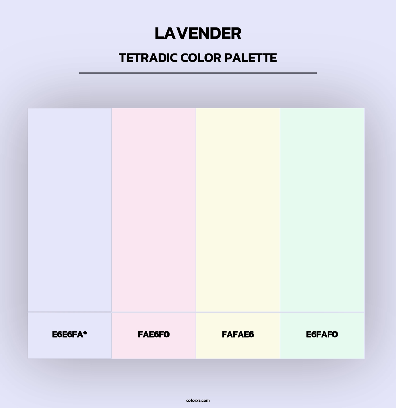 Lavender - Tetradic Color Palette