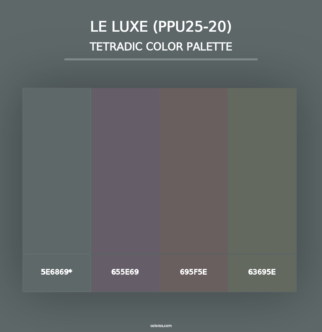 Le Luxe (PPU25-20) - Tetradic Color Palette