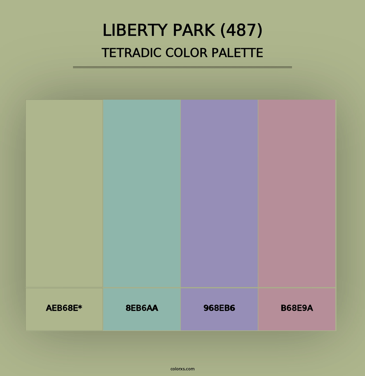 Liberty Park (487) - Tetradic Color Palette