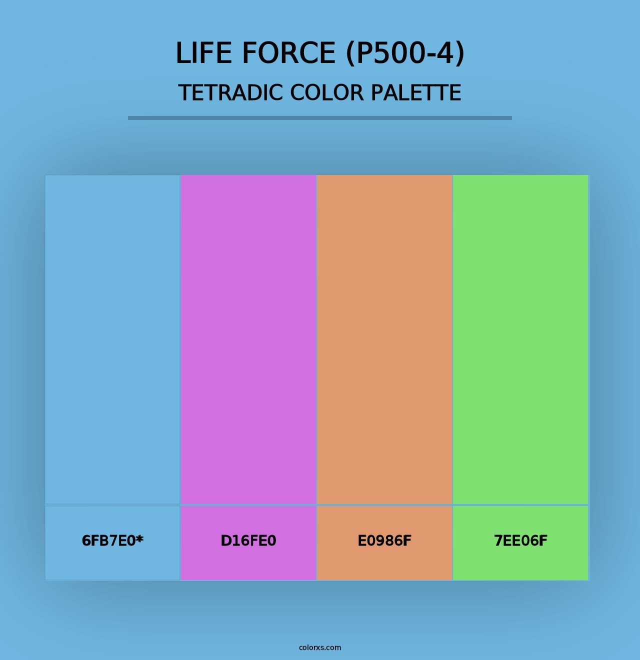 Life Force (P500-4) - Tetradic Color Palette