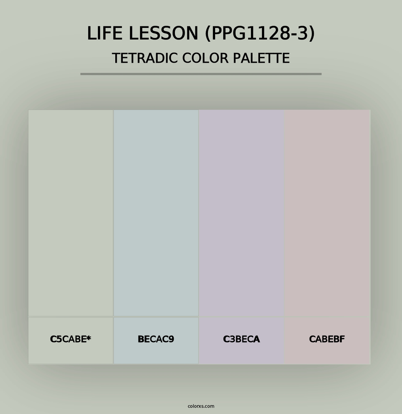 Life Lesson (PPG1128-3) - Tetradic Color Palette