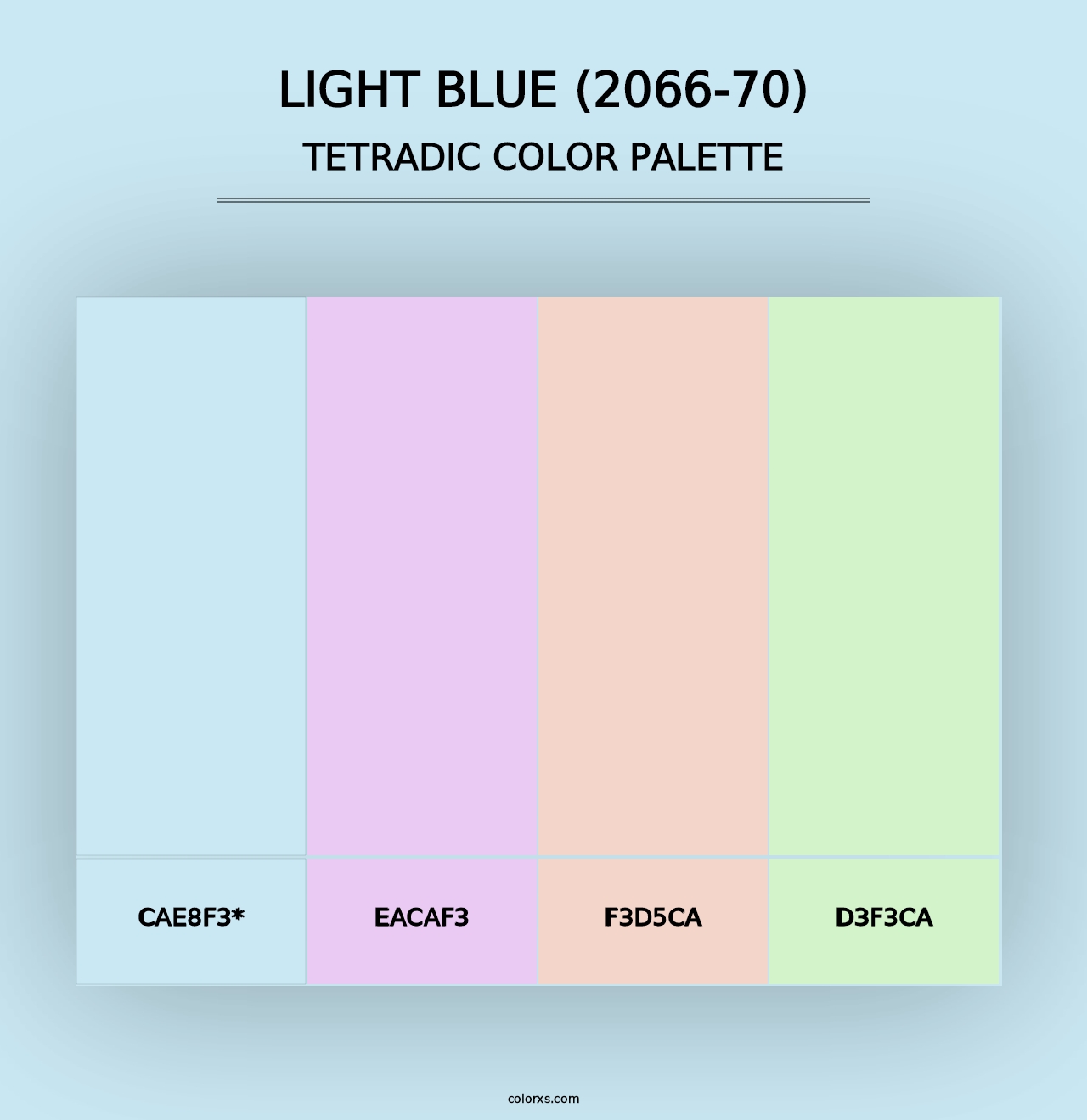 Light Blue (2066-70) - Tetradic Color Palette