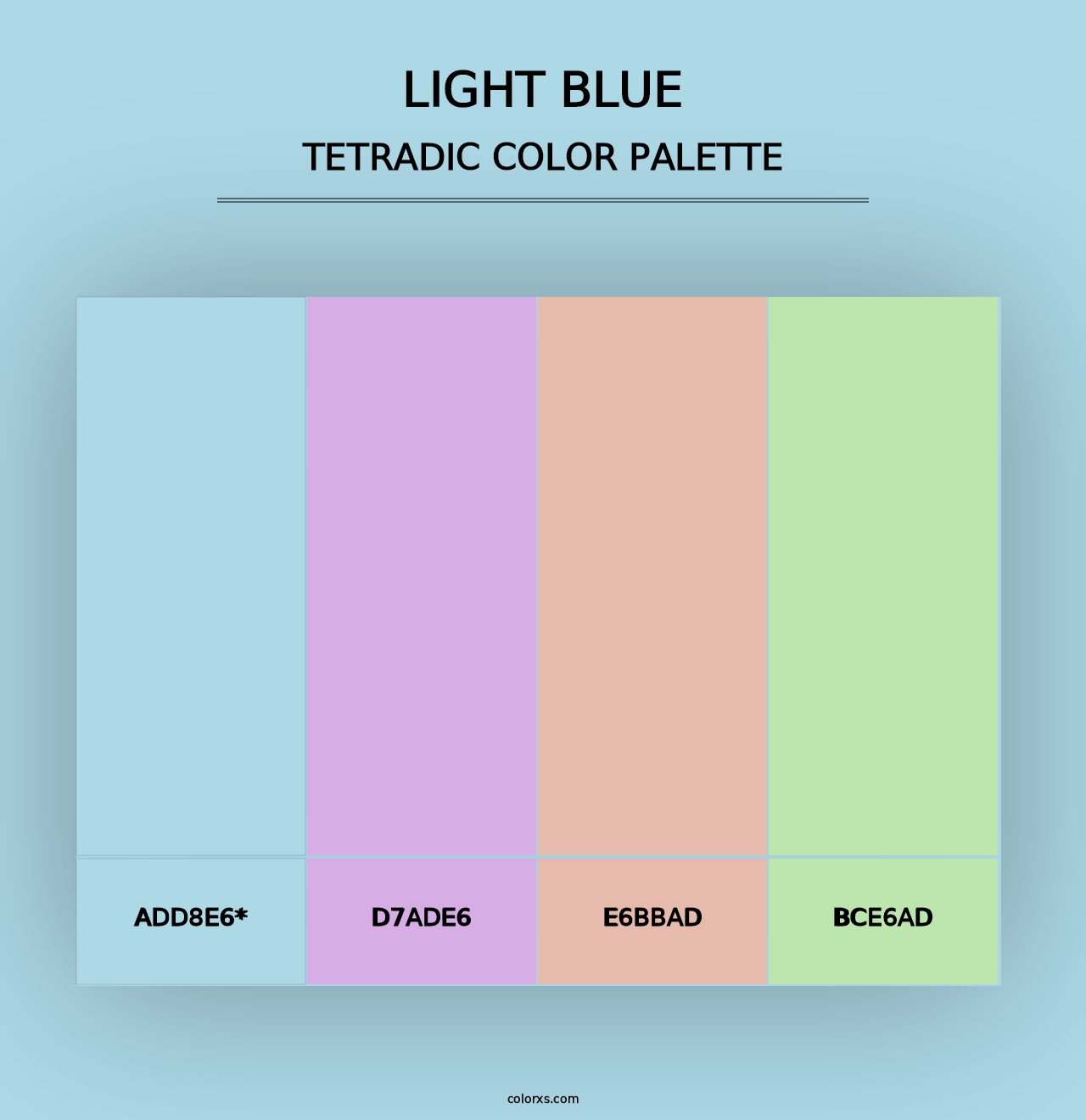 Light Blue - Tetradic Color Palette