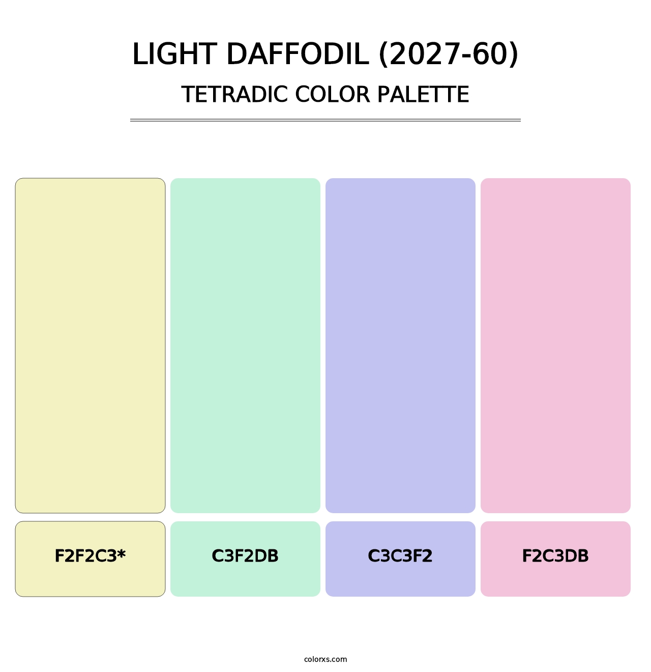 Light Daffodil (2027-60) - Tetradic Color Palette