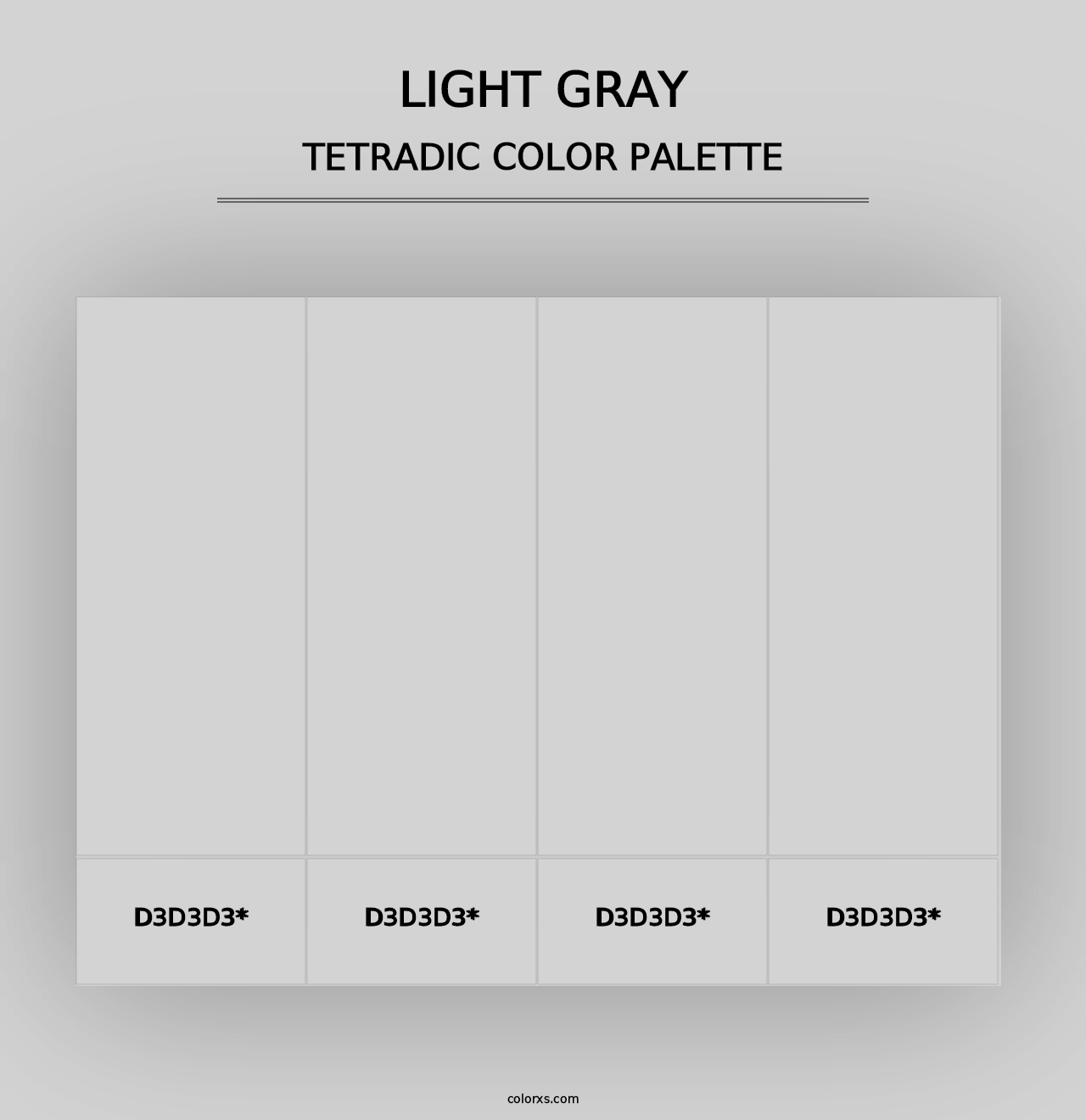 Light Gray - Tetradic Color Palette