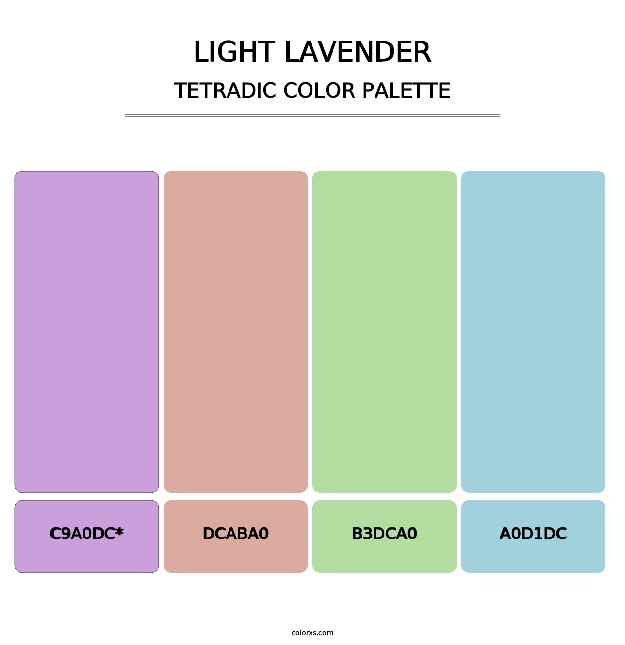 Light Lavender - Tetradic Color Palette