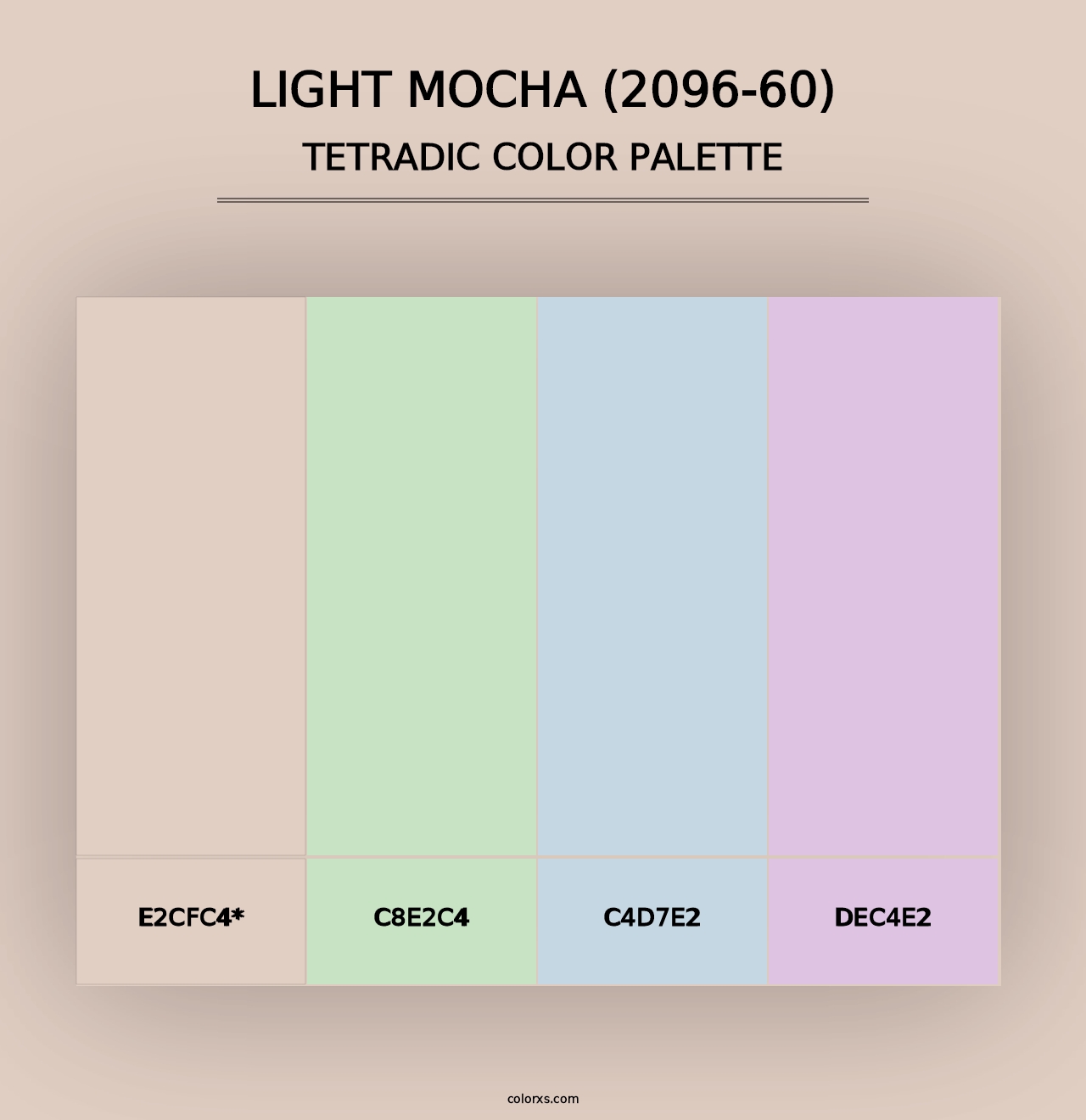 Light Mocha (2096-60) - Tetradic Color Palette