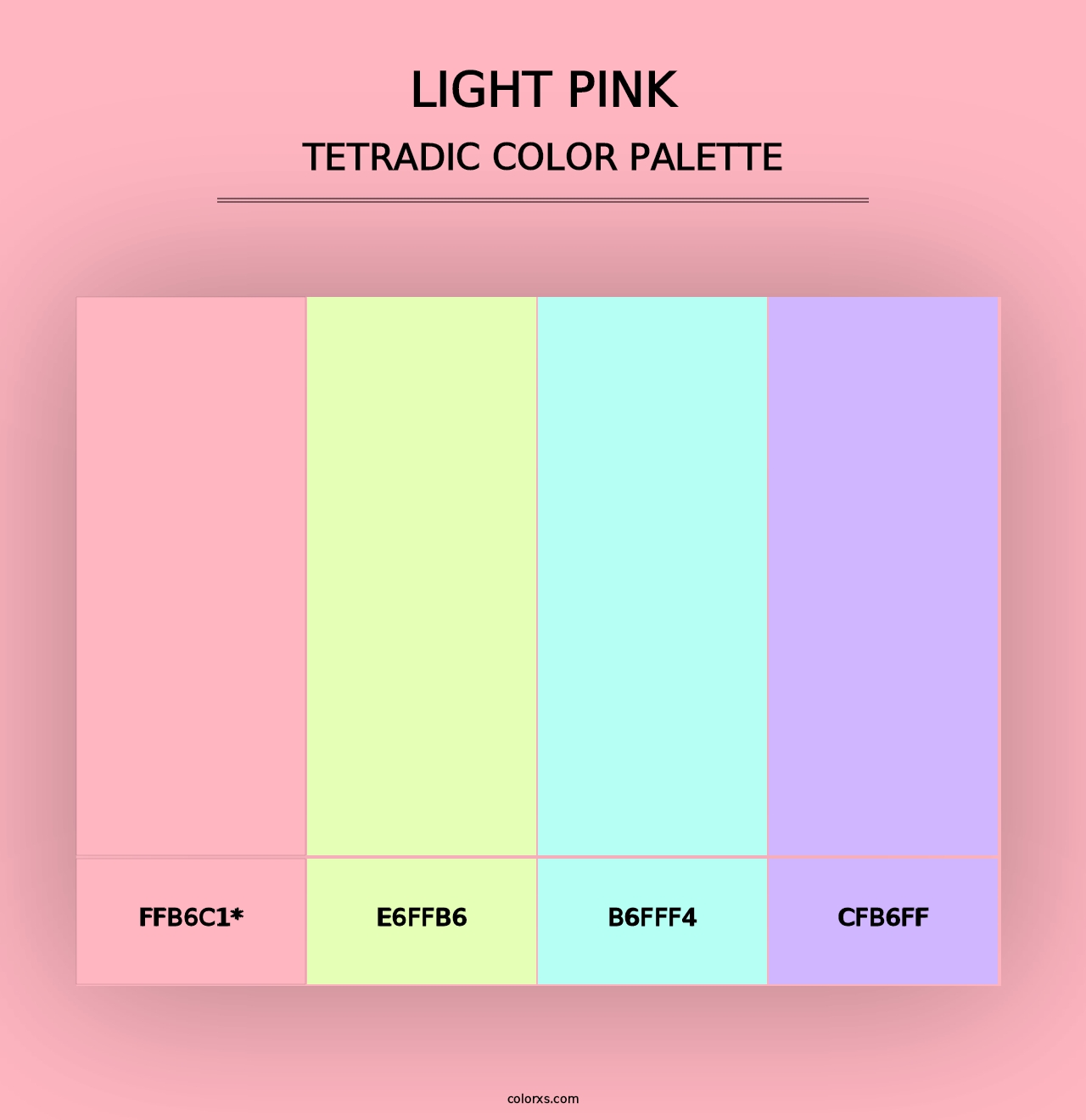 Light Pink - Tetradic Color Palette