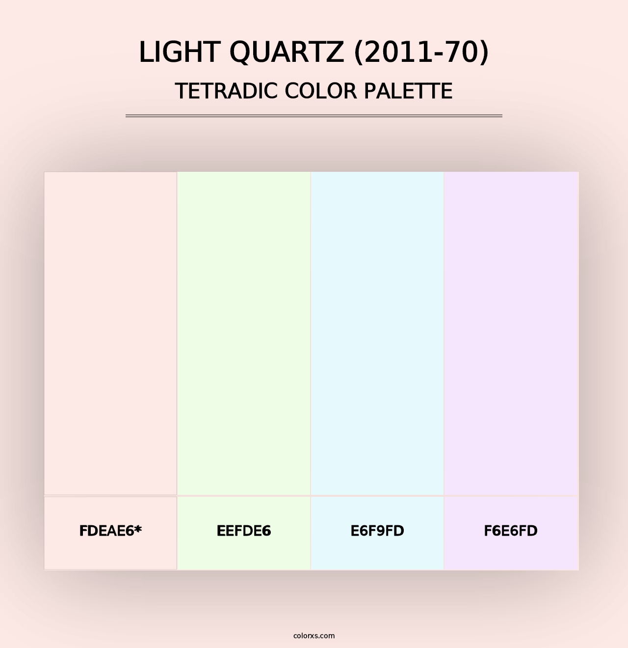 Light Quartz (2011-70) - Tetradic Color Palette