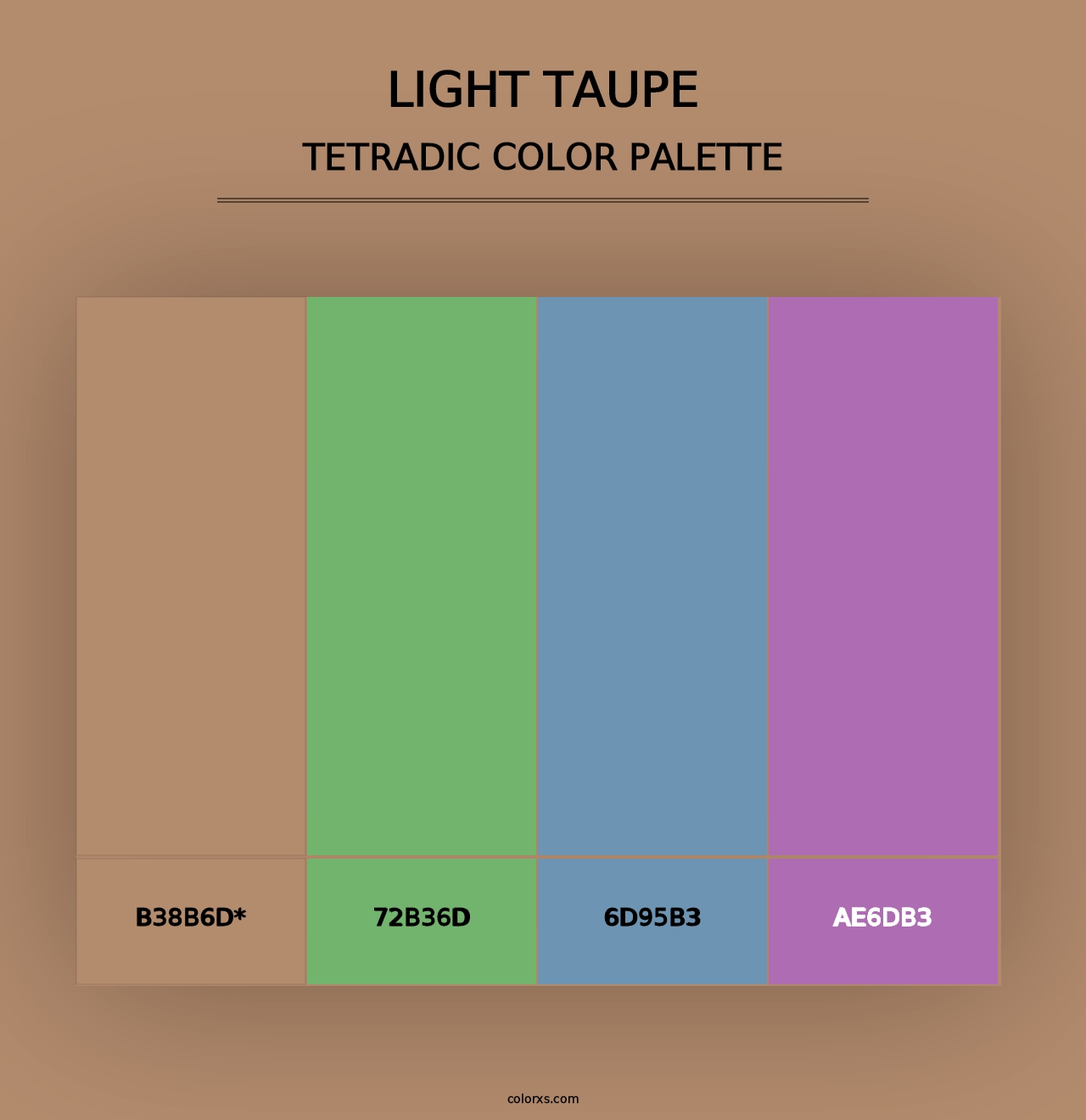 Light Taupe - Tetradic Color Palette