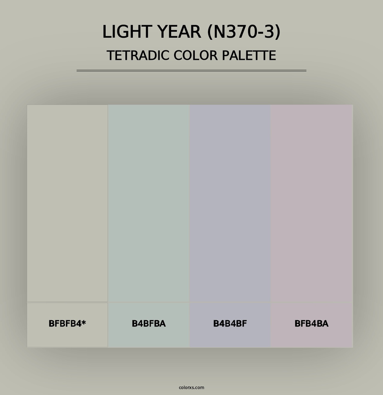 Light Year (N370-3) - Tetradic Color Palette