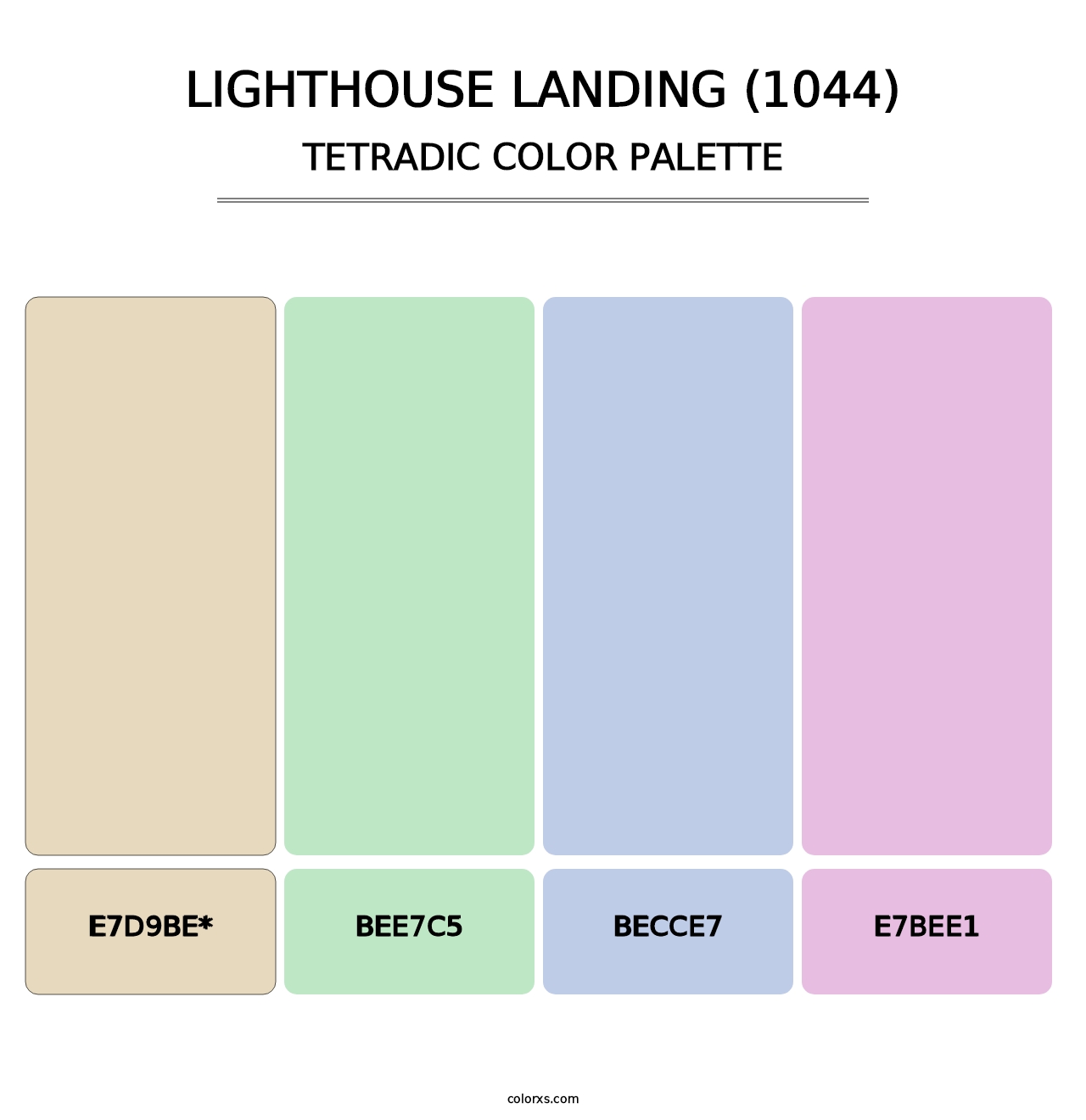 Lighthouse Landing (1044) - Tetradic Color Palette