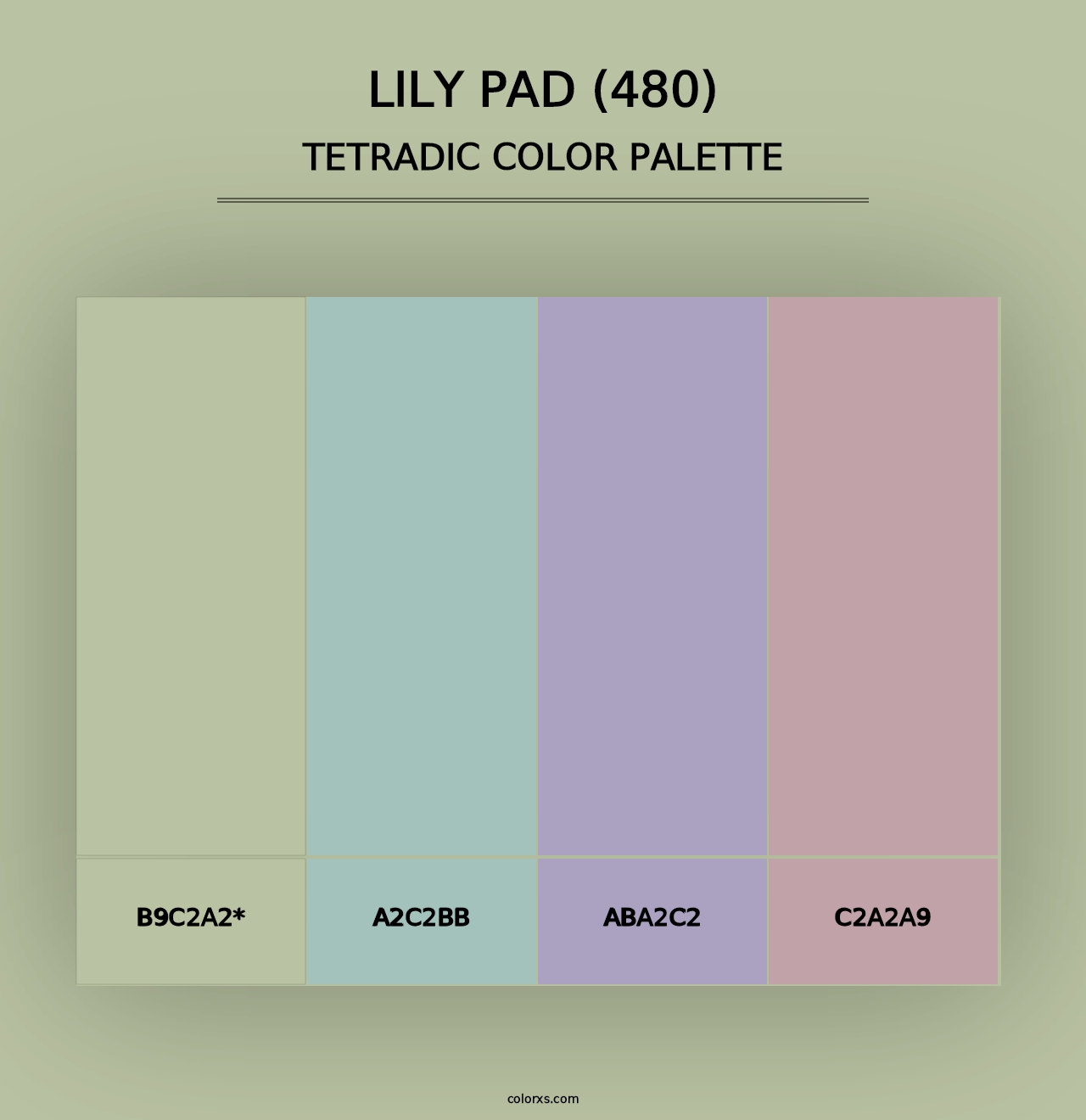 Lily Pad (480) - Tetradic Color Palette