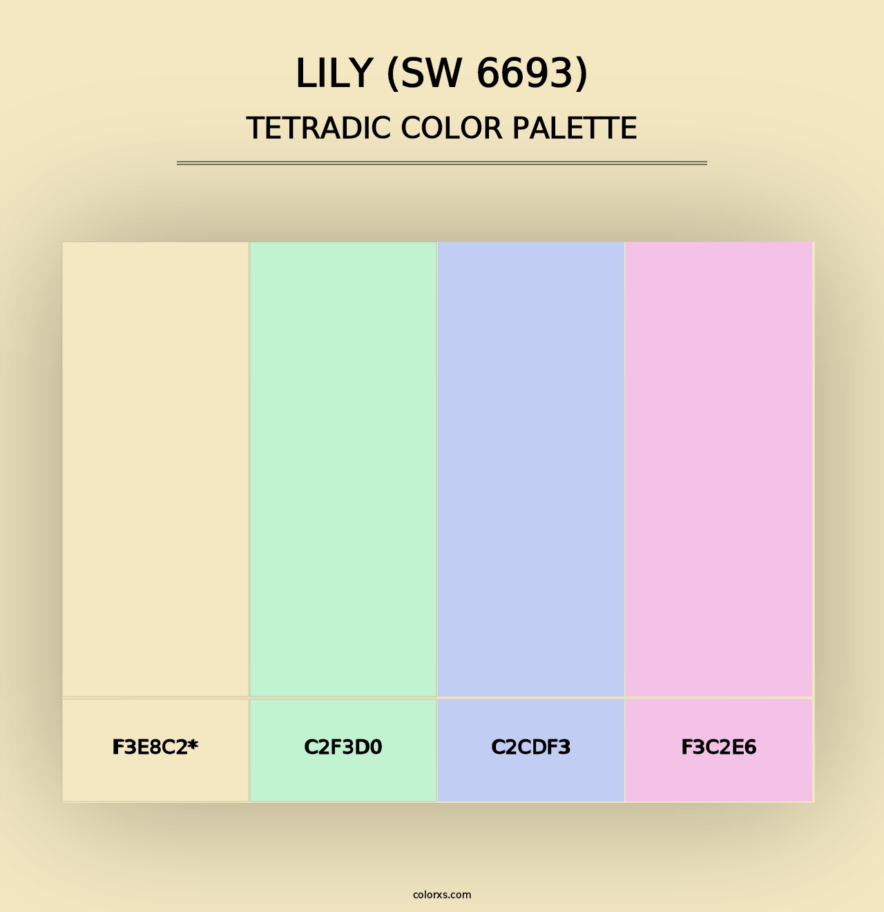 Lily (SW 6693) - Tetradic Color Palette