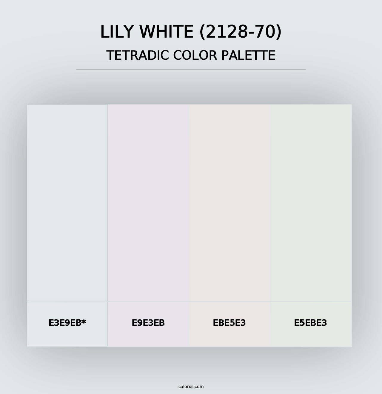 Lily White (2128-70) - Tetradic Color Palette