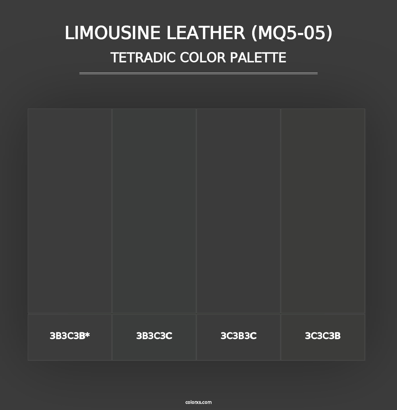 Limousine Leather (MQ5-05) - Tetradic Color Palette