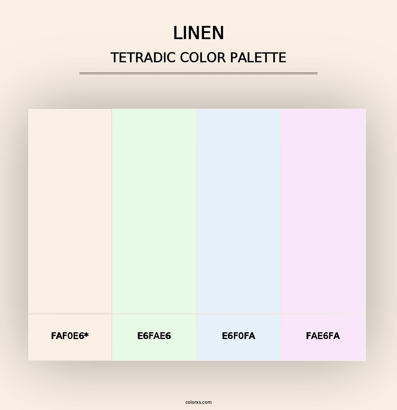 Linen - Tetradic Color Palette