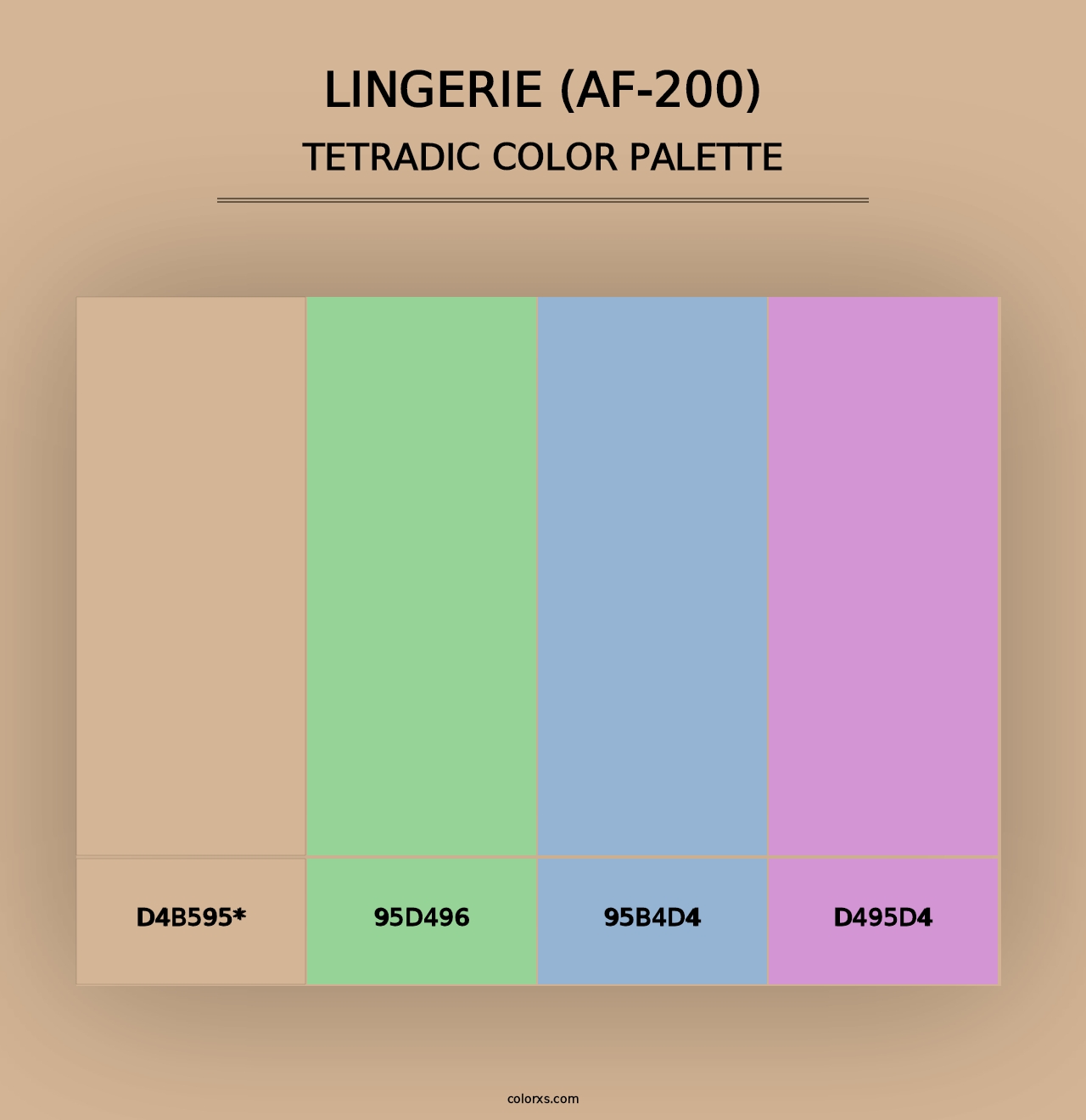 Lingerie (AF-200) - Tetradic Color Palette