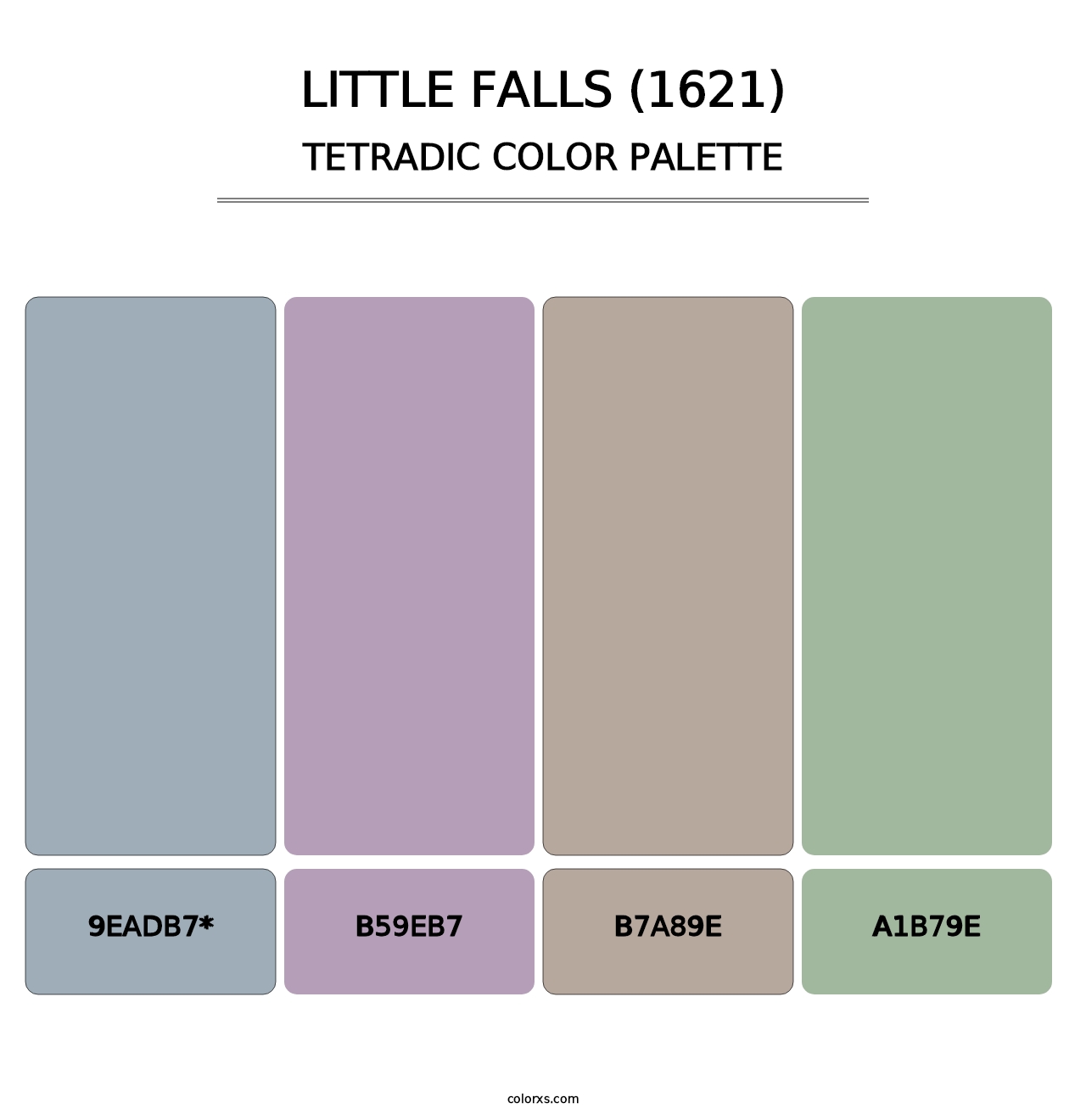 Little Falls (1621) - Tetradic Color Palette