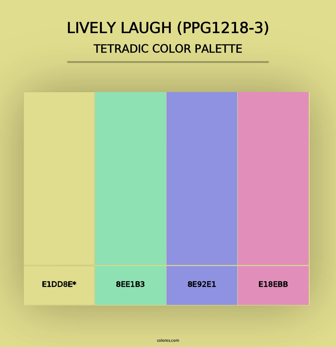 Lively Laugh (PPG1218-3) - Tetradic Color Palette