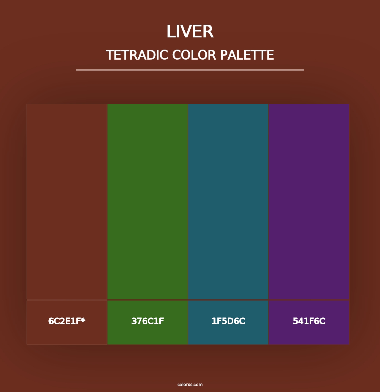 Liver - Tetradic Color Palette